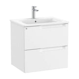 Bathroom Vanity Unit with Basin Centrado de 60 cm Colección Aleyda White Mate Roca