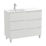 Mueble de Baño con Lavabo a Izquierda Gris Piedra de 100 cm Colección Aleyda Roca