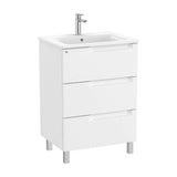 Bathroom Vanity Unit with Basin Centrado de 60 cm Colección Aleyda White Mate Roca