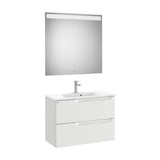Conjunto de Lavabo Centrado Gris Piedra Aleyda 80 cm Roca