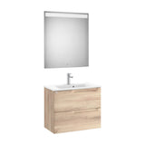 Conjunto de Lavabo Centrado Madera Aleyda 70 cm Beige Roca