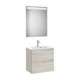 Conjunto de Lavabo Centrado Madera Aleyda 60 cm White Roca