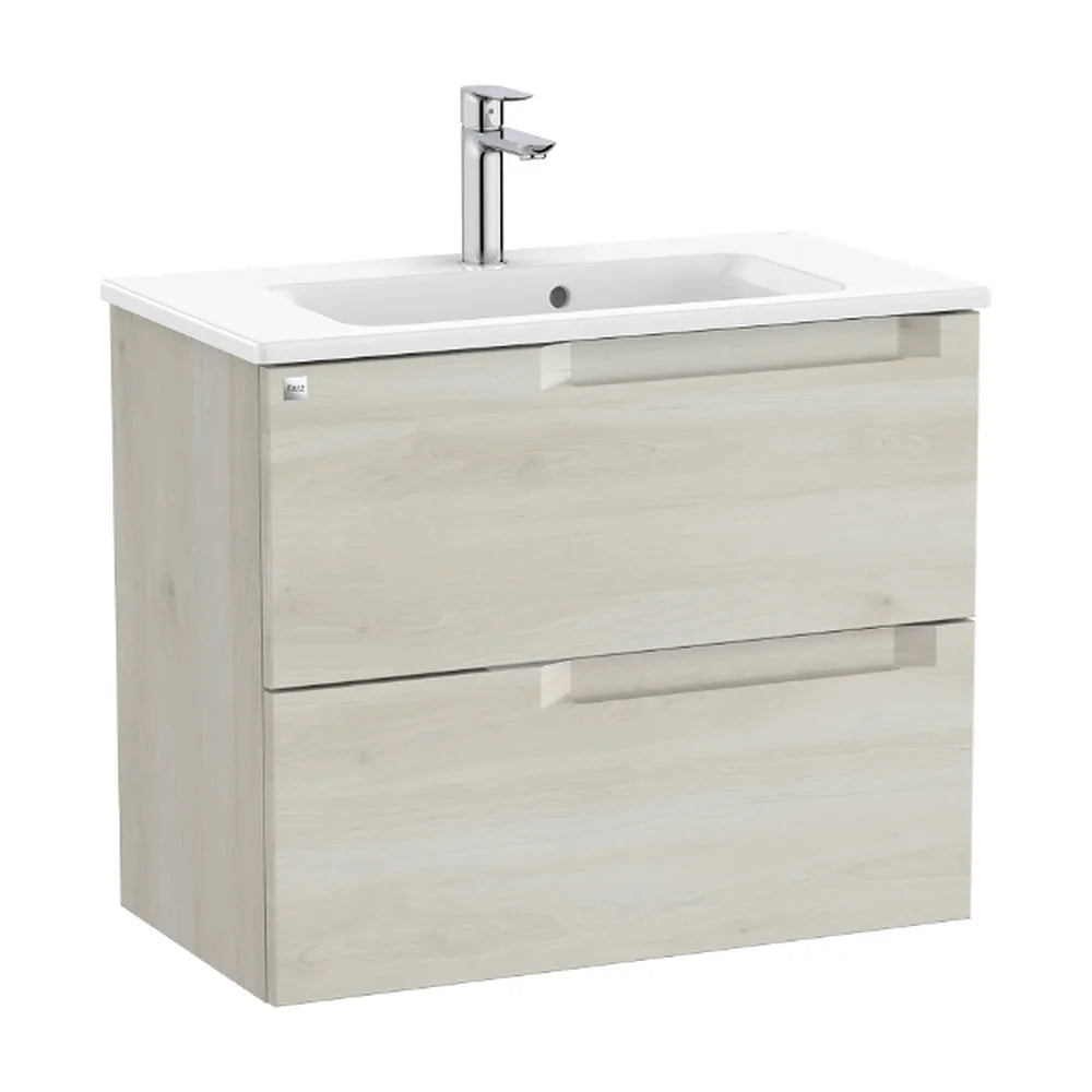 Mueble de Baño con Lavabo Centrado Madera de 70 cm Colección Aleyda Blanco Roca - Vista 1
