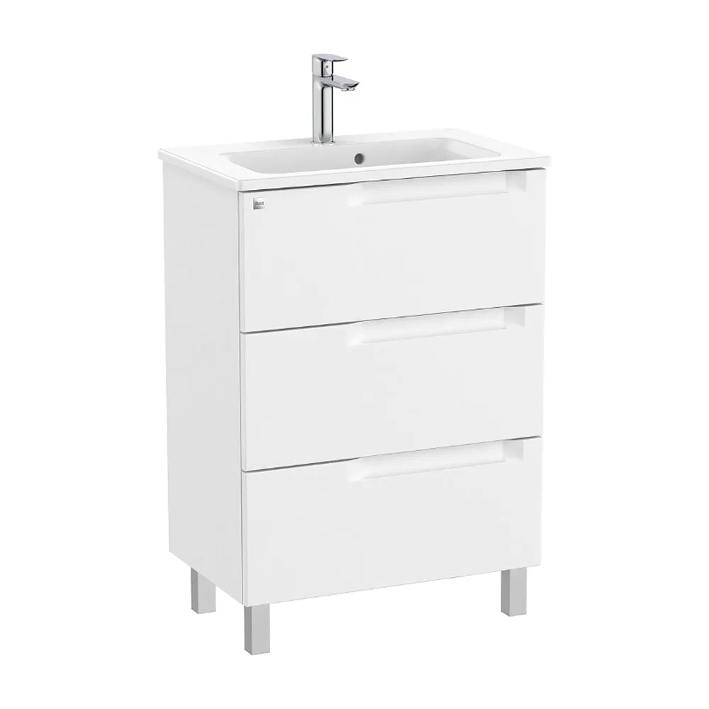 Mueble de Baño con Lavabo Compacto de 60 cm Colección Aleyda Blanco Mate Roca - Vista 1