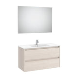 Conjunto de Lavabo de 2 Cajones en Nórdico Tenet 100 cm Fresno Roca