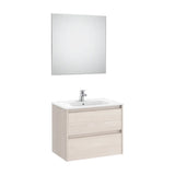 Conjunto de Lavabo de 2 Cajones Nórdico Tenet 70 cm Fresno Roca