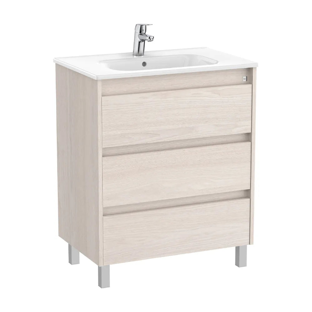 Mueble de Baño con Lavabo y 3 Cajones Nórdico de 70 cm Colección Tenet Fresno Roca - Vista 1