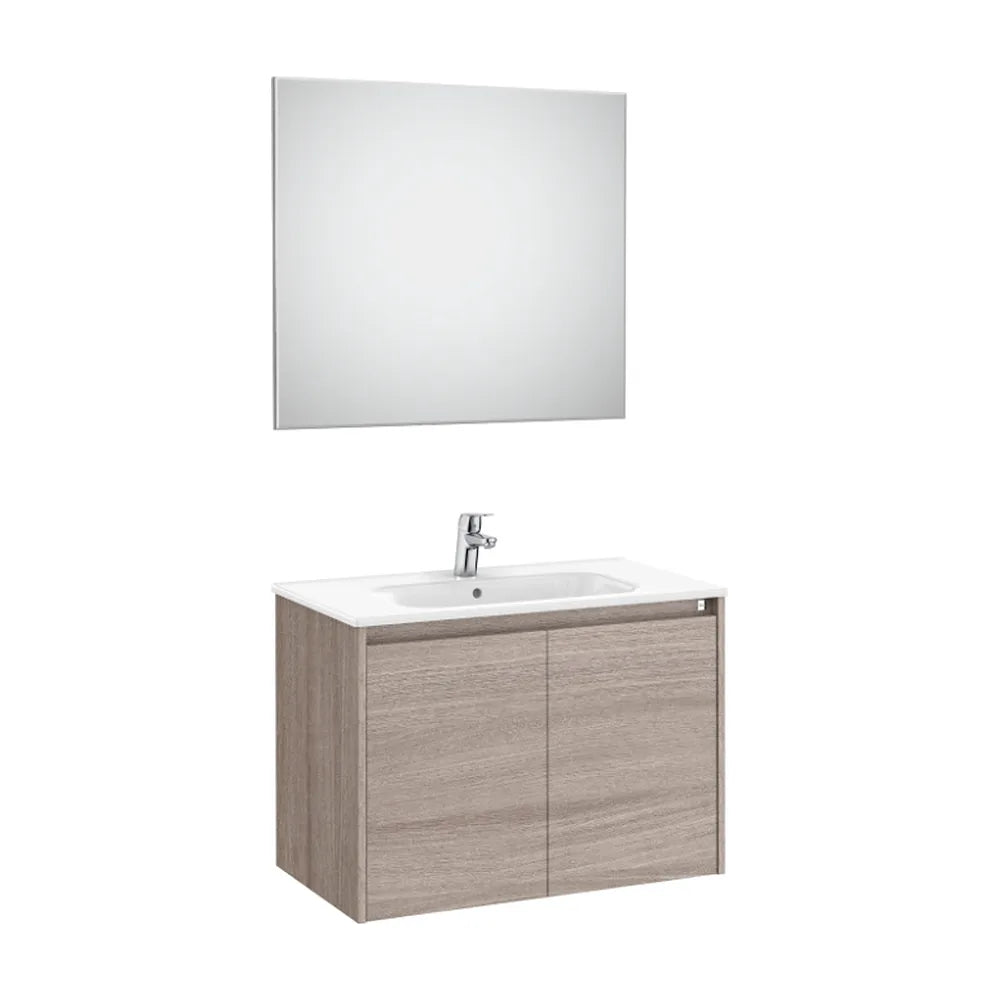 Conjunto de Lavabo de Dos Puertas City Tenet 80 cm Roble Roca - Vista 1