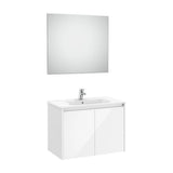 Conjunto de Lavabo de Dos Puertas Brillante Tenet 80 cm White Roca