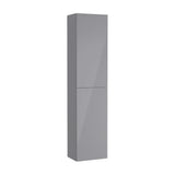 Mueble columna auxiliar de baño reversible y suspendido en color gris brillante Extra Roca