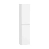 Mueble columna auxiliar de baño reversible y suspendido en color blanco mate Extra Roca