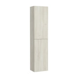 Mueble Columna Auxiliar de Baño Reversible y Suspendido Madera Extra White Roca