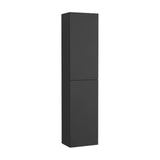 Mueble columna auxiliar de baño reversible y suspendido en color gris antracita Extra Roca