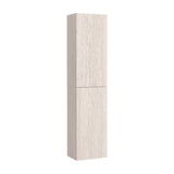 Mueble columna auxiliar de baño reversible y suspendido en color fresno nórdico Extra Roca