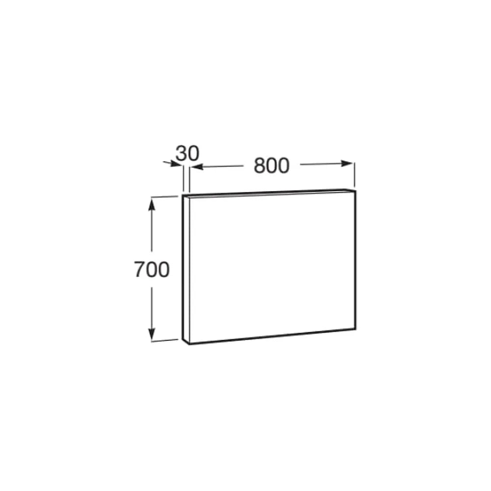 Espejo de Cristal Templado para Baño con Diseño Rectangular y Luz Perimetral Luna Roca - Vista 3