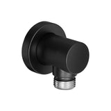 Toma de agua para flexible de ducha con un acabado en color negro mate Aqua Roca