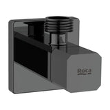 Vanne d'arrêt 1/2"-1/2" noir mat Aqua Square Roca