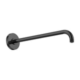 Support Pour Pomme Haute de Douche Noir Titane Brossé 40 cm Roca