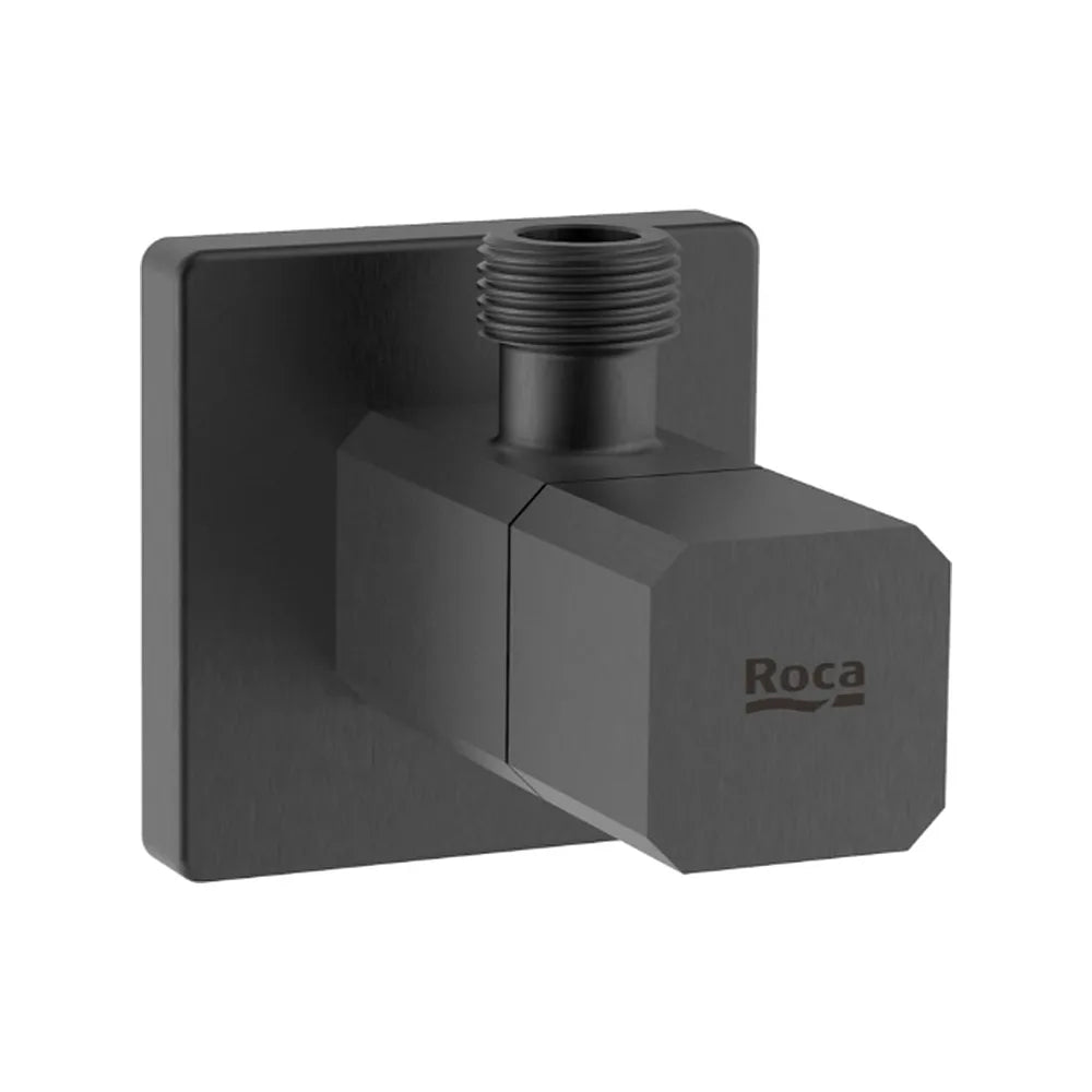 Llave de corte 1/2"-3/8" para cierre de paso por tubería negro titanio cepillado Aqua Square Roca - Vista 1