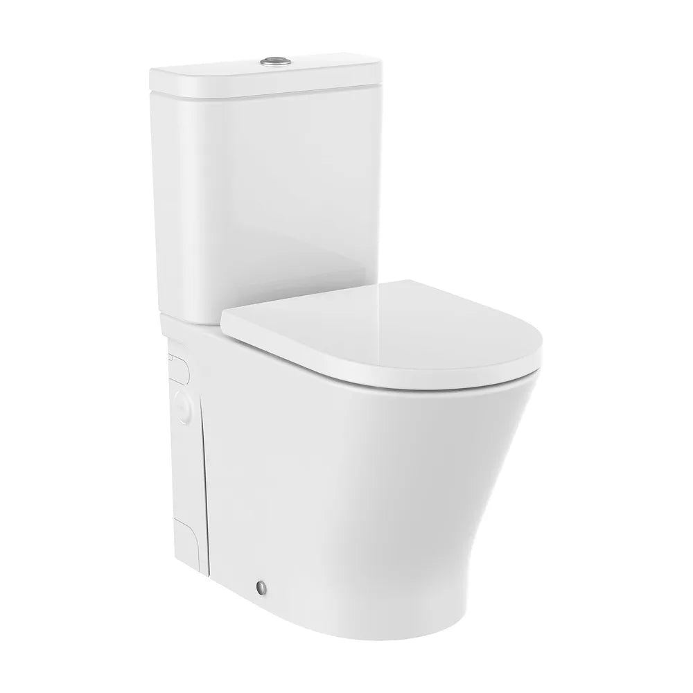 Inodoro completo compacto adosado a pared con triturador sanitario integrado The Gap Round D-Trit Roca - Vista 2