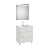 Conjunto de Lavabo Compacto Gris Piedra Aleyda 70 cm Roca