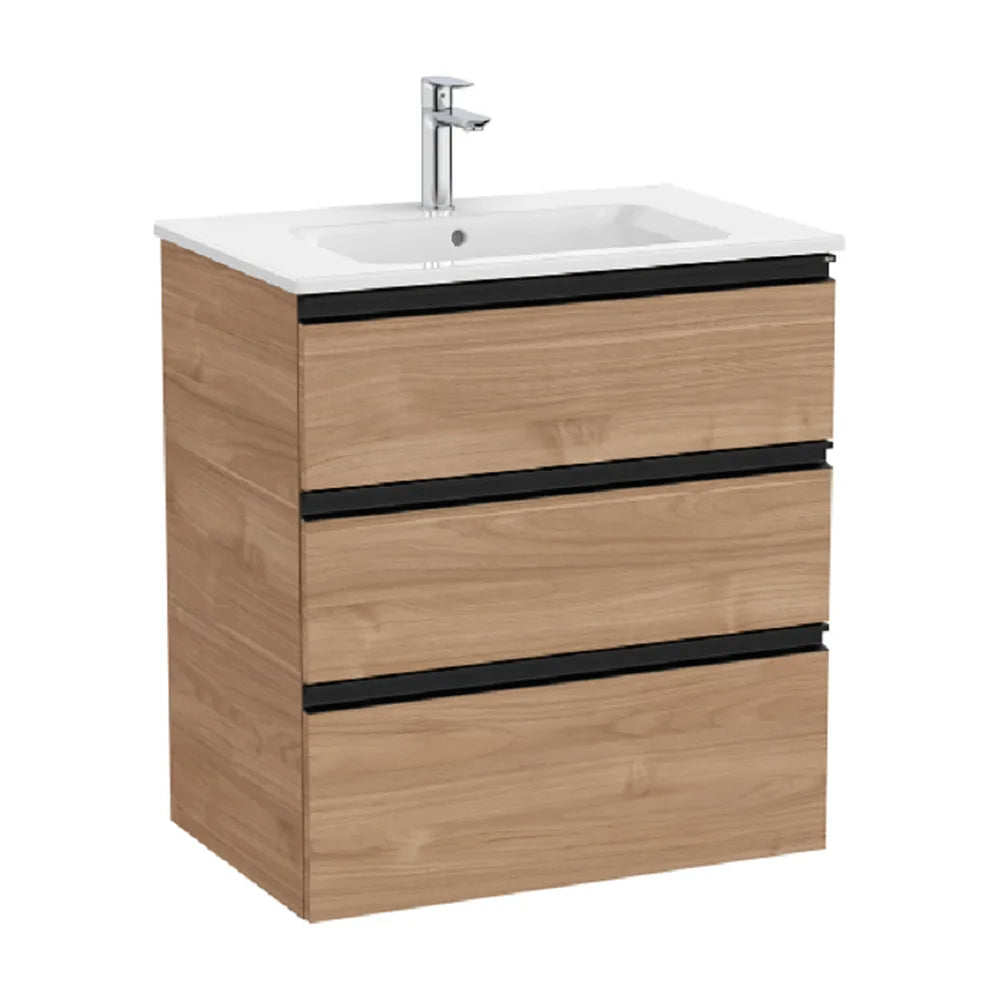 Mueble de Baño con Lavabo Central y Nogal Unik de 70,5 cm Colección The Gap Roca - Vista 1