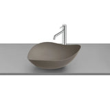 Lavabo Sobre Encimera de Fineceramic Ovalado en Color Café Ohtake Inspira Roca