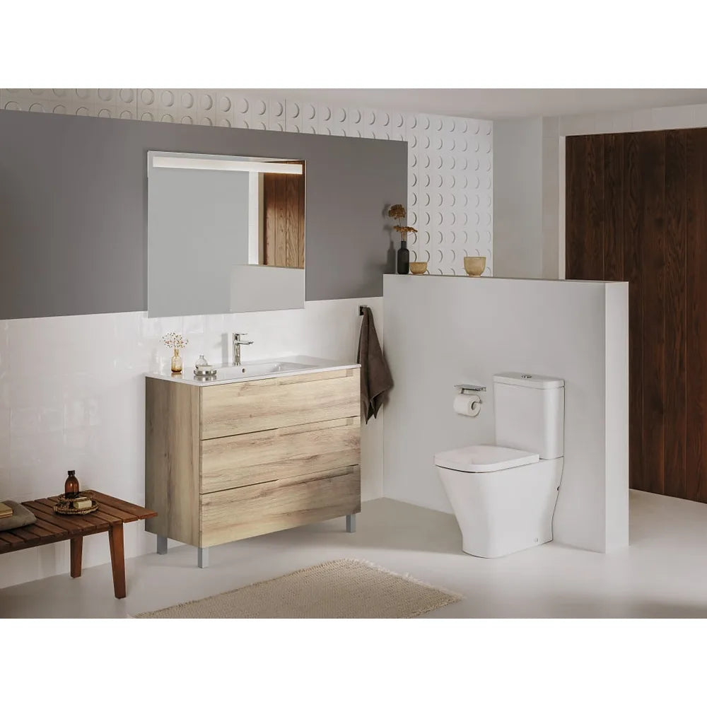 Mueble de Baño con Lavabo Incluido Mdf Madera de 100 cm Colección Aleyda Beige Roca - Vista 2