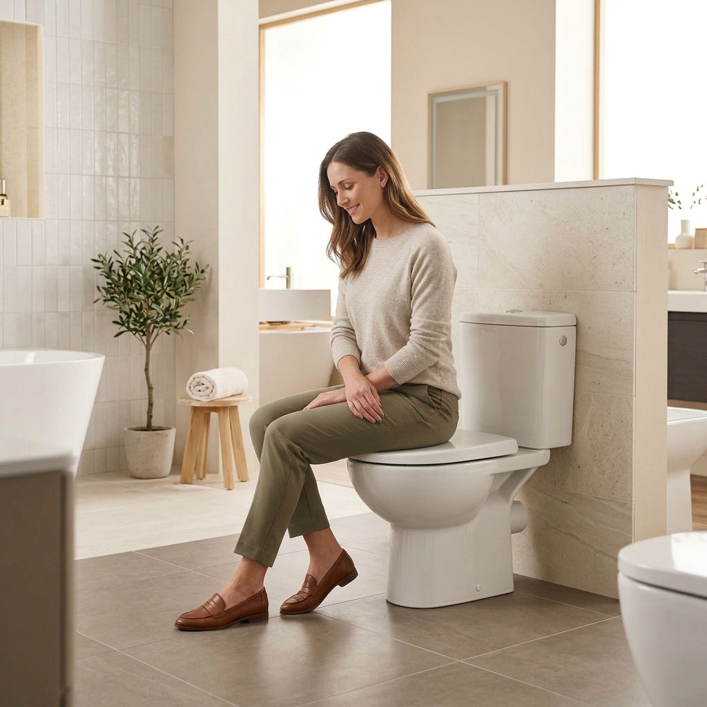 Roca Toilet low-level complete with rimless technology and