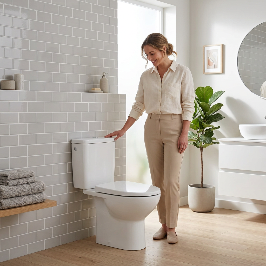 Roca Victoria Rimless Toilet Set | Vertical Outlet | Supralit Seat