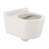 Toilet compacto suspendido de 37 cm con un diseño redondo en acabado color beige Inspira Roca