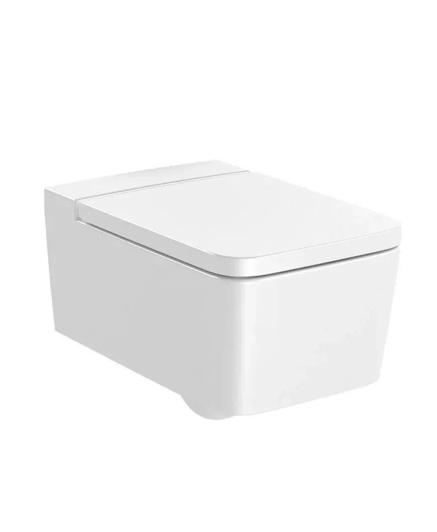 Roca Inspira Square Toilettes suspendues fabriquées en porcelaine de couleur blanche