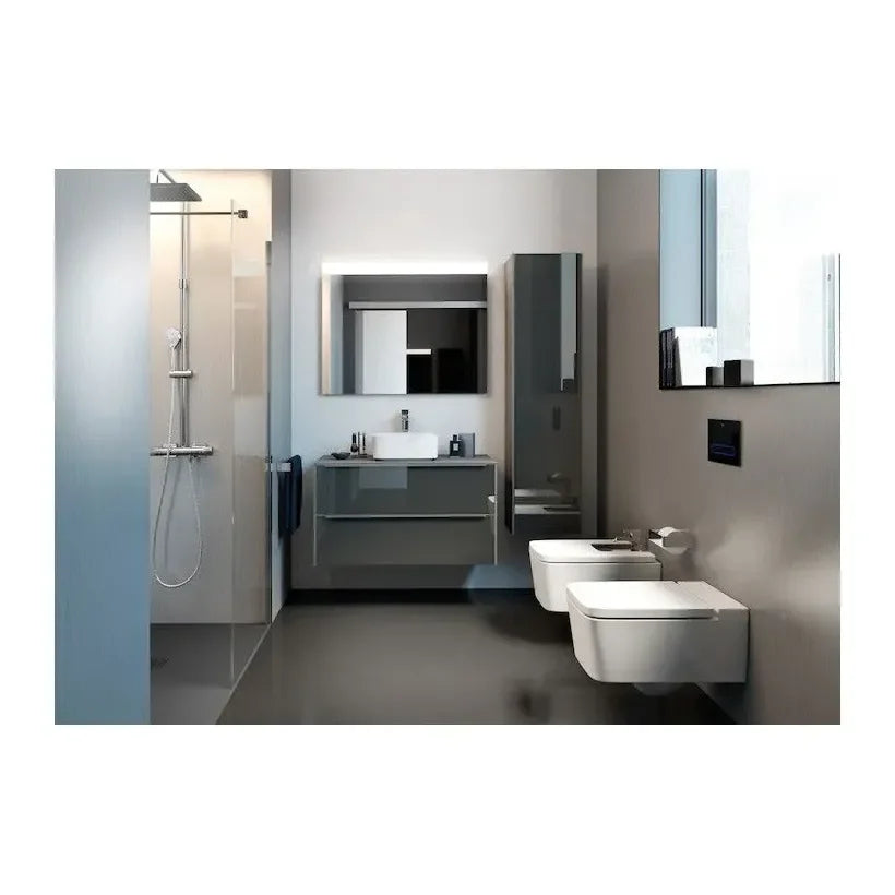 Roca Inspira Square Toilettes suspendues fabriquées en porcelaine de couleur blanche