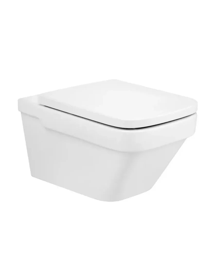 Roca Dama Inodore avec sortie horizontale de 36 cm fabriqué en porcelaine de couleur blanche Rimless