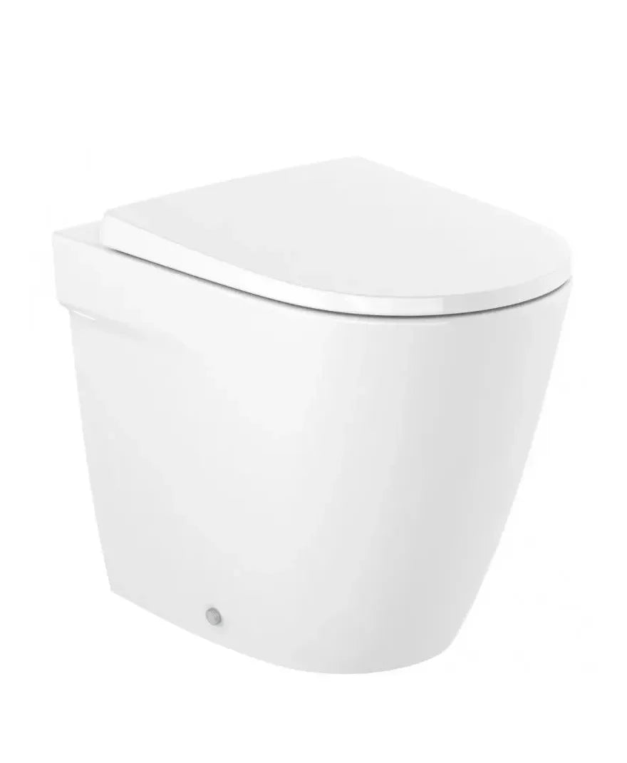 Roca Ona Inodore à réservoir haut en porcelaine avec sortie double et finition blanche
