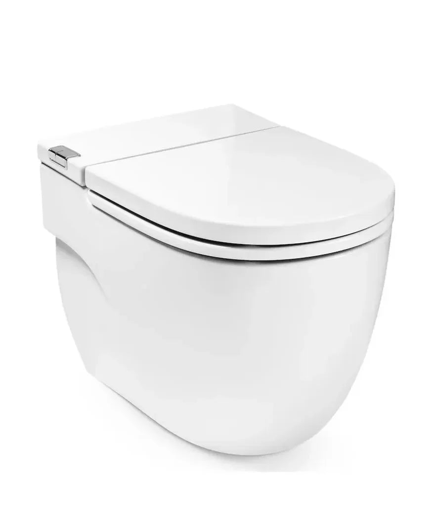 Roca Meridian In Tank Toilette murale de 40 cm de profondeur en porcelaine de couleur blanche