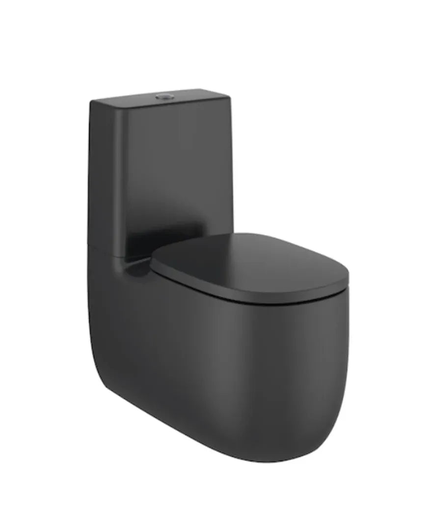 Roca Beyond Inodore complet de 39,5 cm fabriqué en porcelaine avec finition couleur onyx