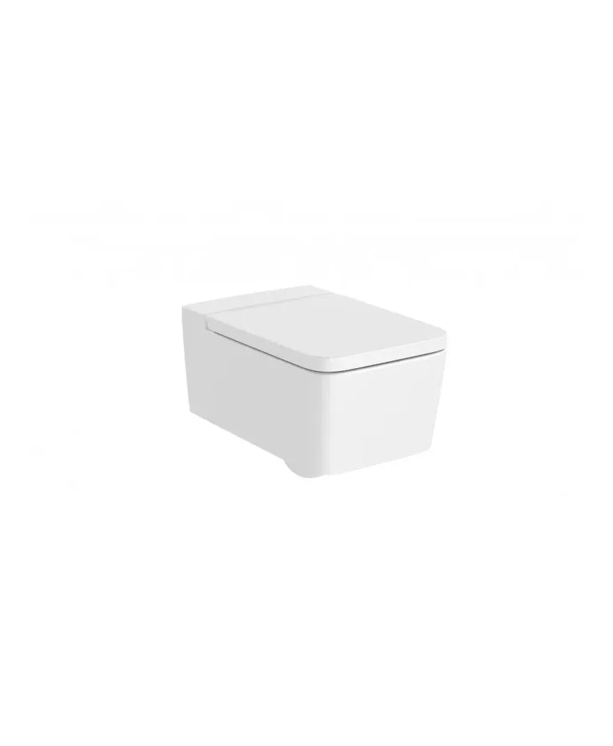 Roca Square Inspira Inodoro suspendu avec une finition en blanc mat Rimless