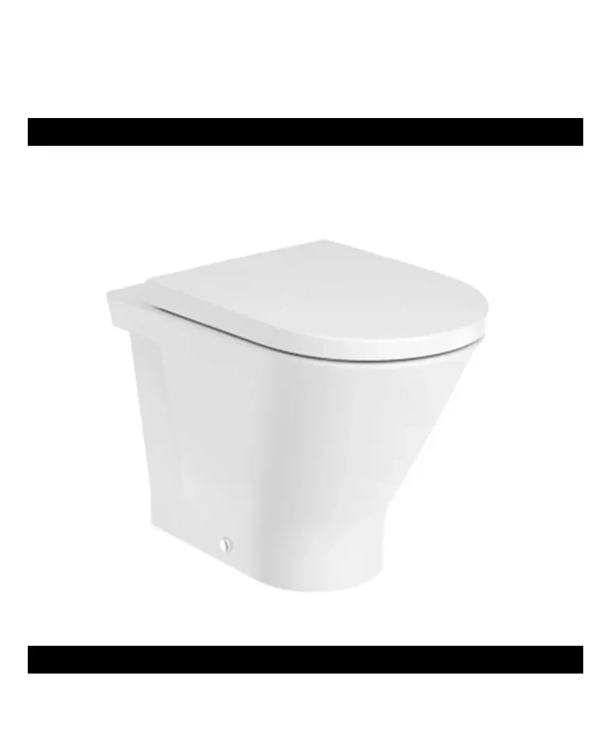 Roca The Gap Round Toilette au sol Rimless fixée au mur pour réservoir encastré