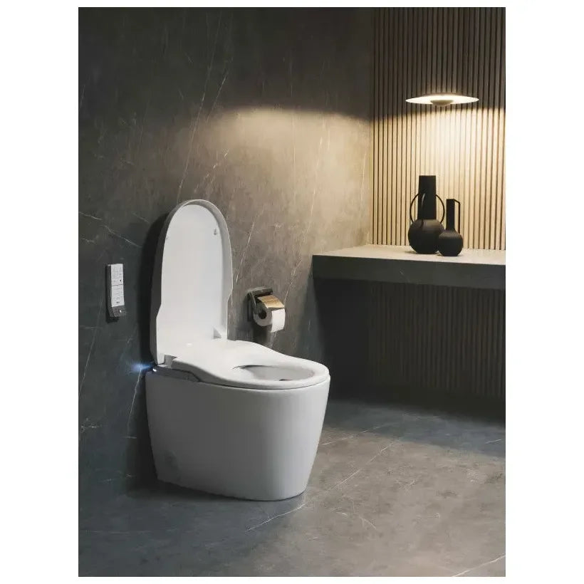 Roca In-Wash Inodore Smart fixé au mur avec couvercle et siège chauffant de couleur blanche