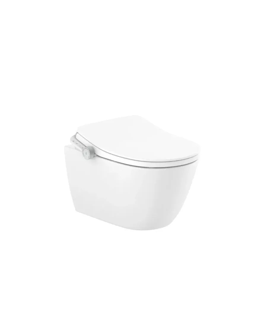 Roca Ona Inodore suspendu smart en porcelaine de couleur blanche pour réservoir encastré avec fonction de lavage et séchage