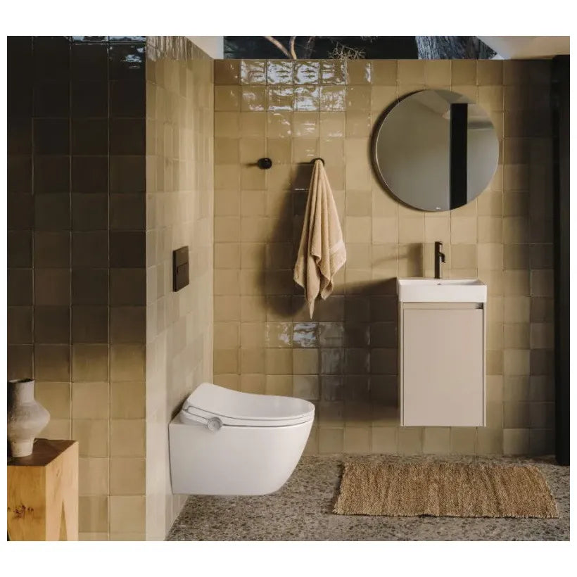Roca Ona Inodore suspendu smart en porcelaine de couleur blanche pour réservoir encastré avec fonction de lavage et séchage