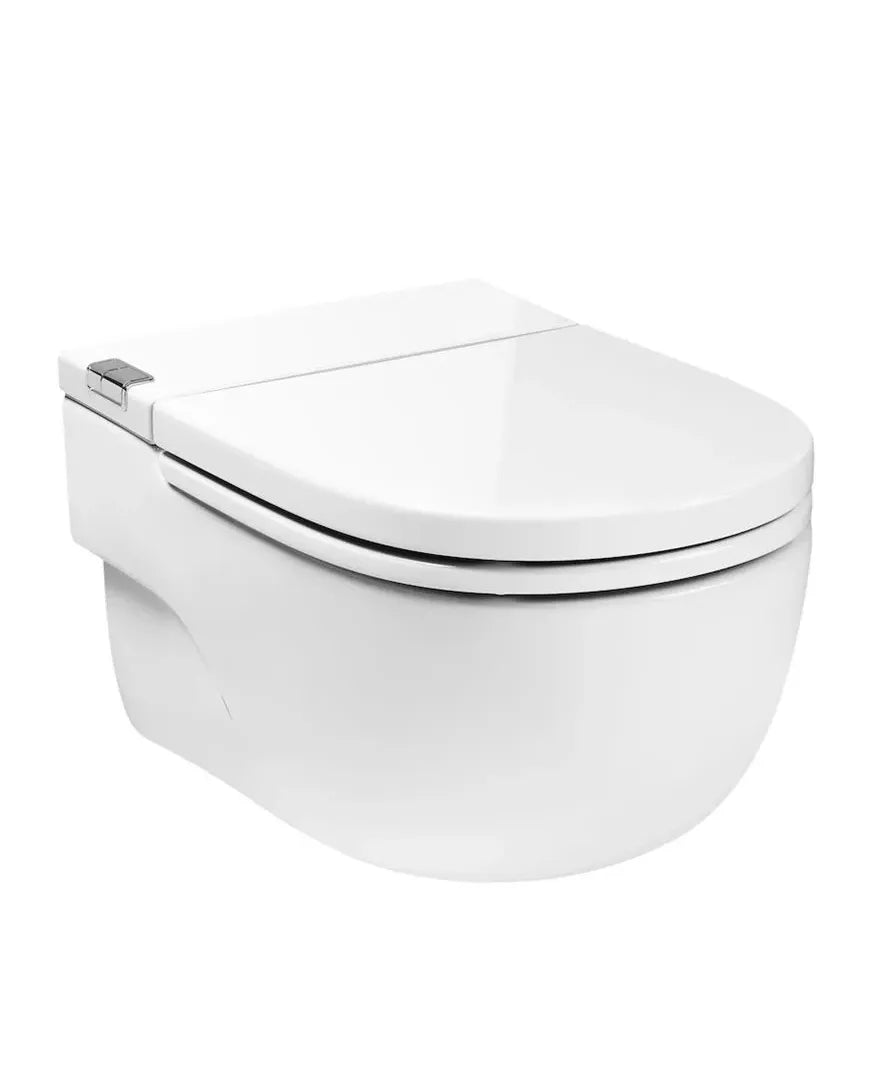 Roca Meridian In Tank Toilettes suspendues avec support en L de 40 cm fabriqué en porcelaine de couleur blanche