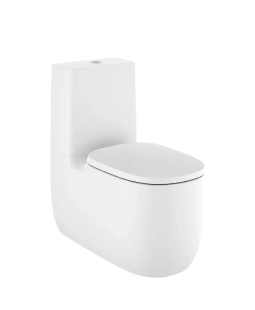 Roca Beyond Toilette complète de 39,5 cm fabriquée en porcelaine avec finition blanc mat