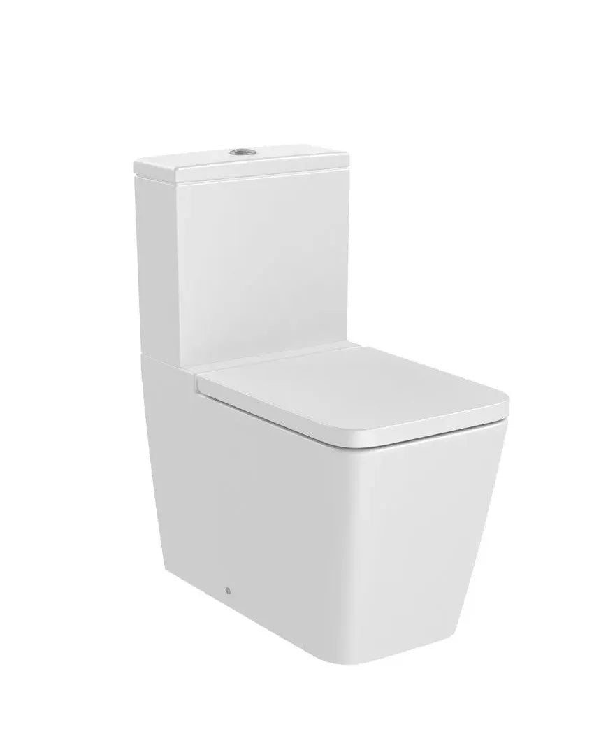 Roca Inspira Square Toilette complète murale avec réservoir bas Rimless blanc mat