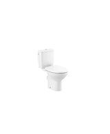 Inodoro completo tanque bajo con tecnología Rimless y salida horizontal en color blanco Victoria Roca