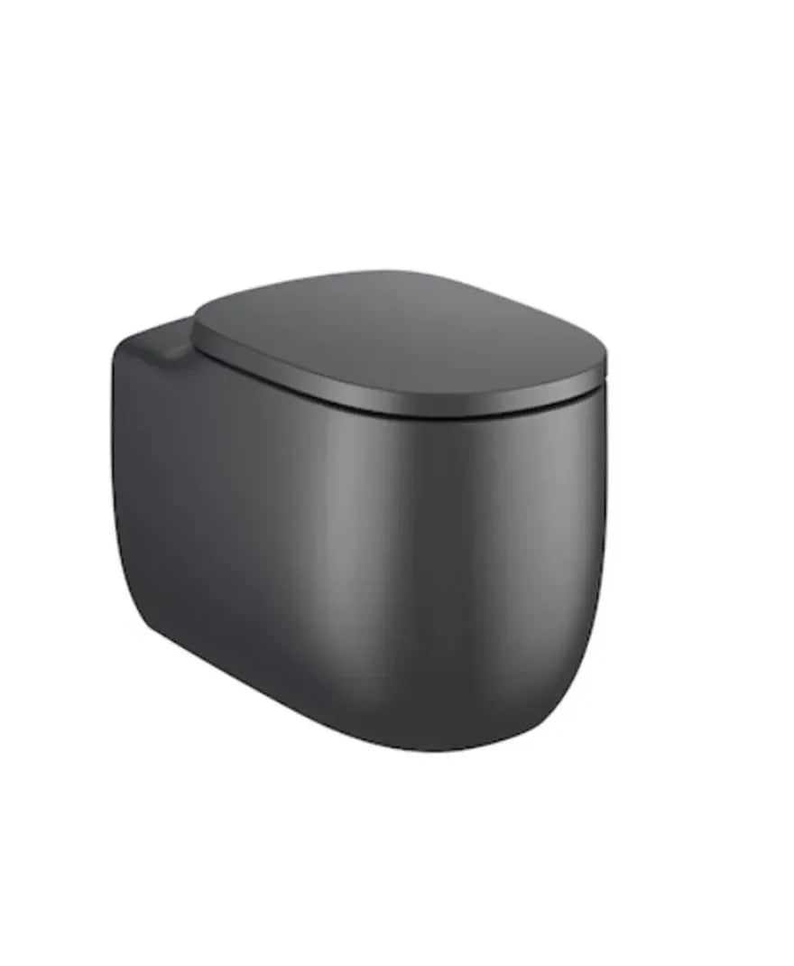 Roca Beyond Inodore de réservoir haut de 39,5 cm fabriqué en porcelaine avec finition de couleur onyx