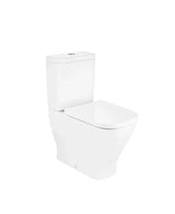 Conjunto de inodoro salida dual para movilidad reducida de altura confort Rimless The Gap Square Roca