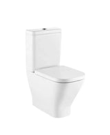 Inodoro completo compacto salida dual altura confort de 36,5 cm con tecnología de limpieza Rimless The Gap Square Roca
