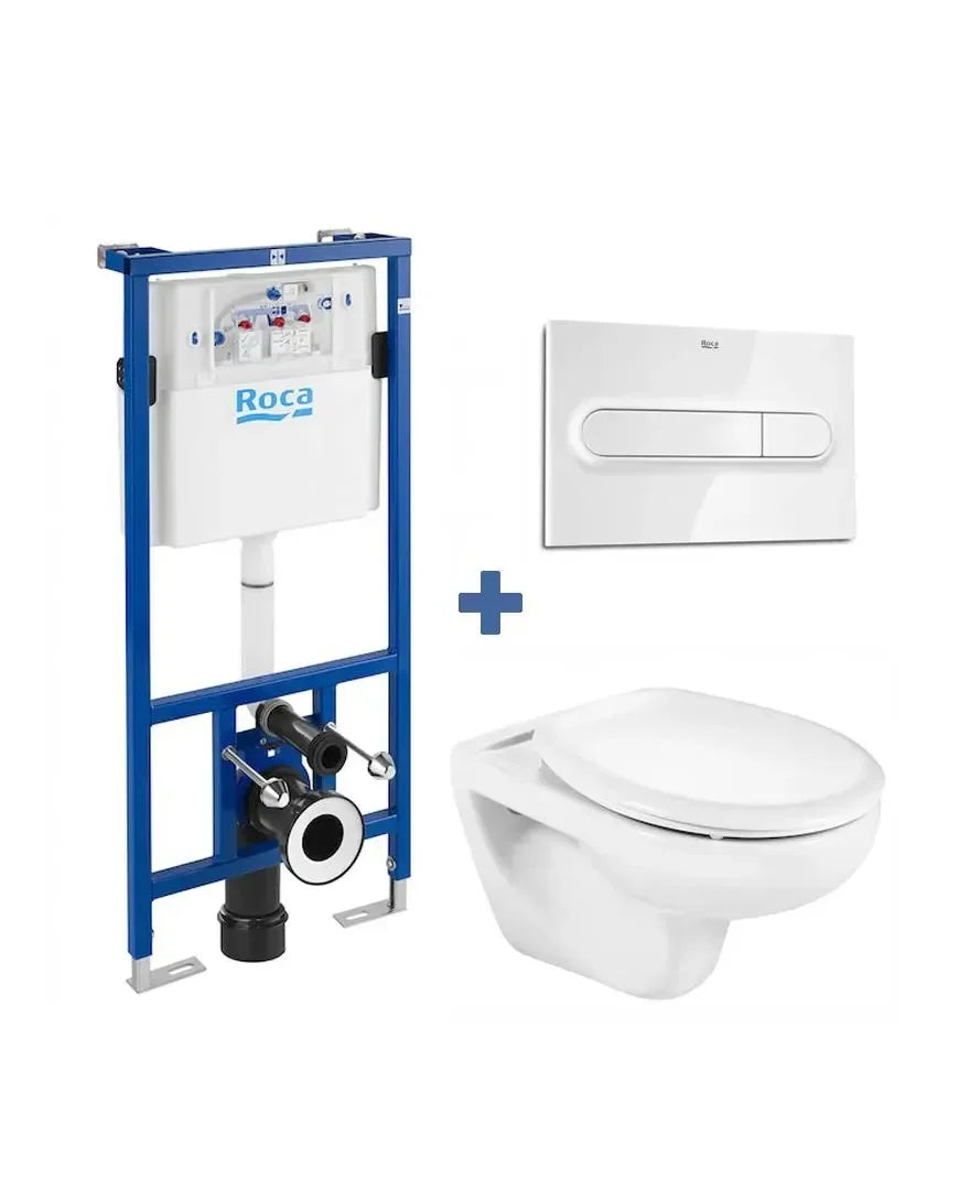 Roca Duplo Victoria Pack de toilettes suspendu recommandé pour les espaces publics